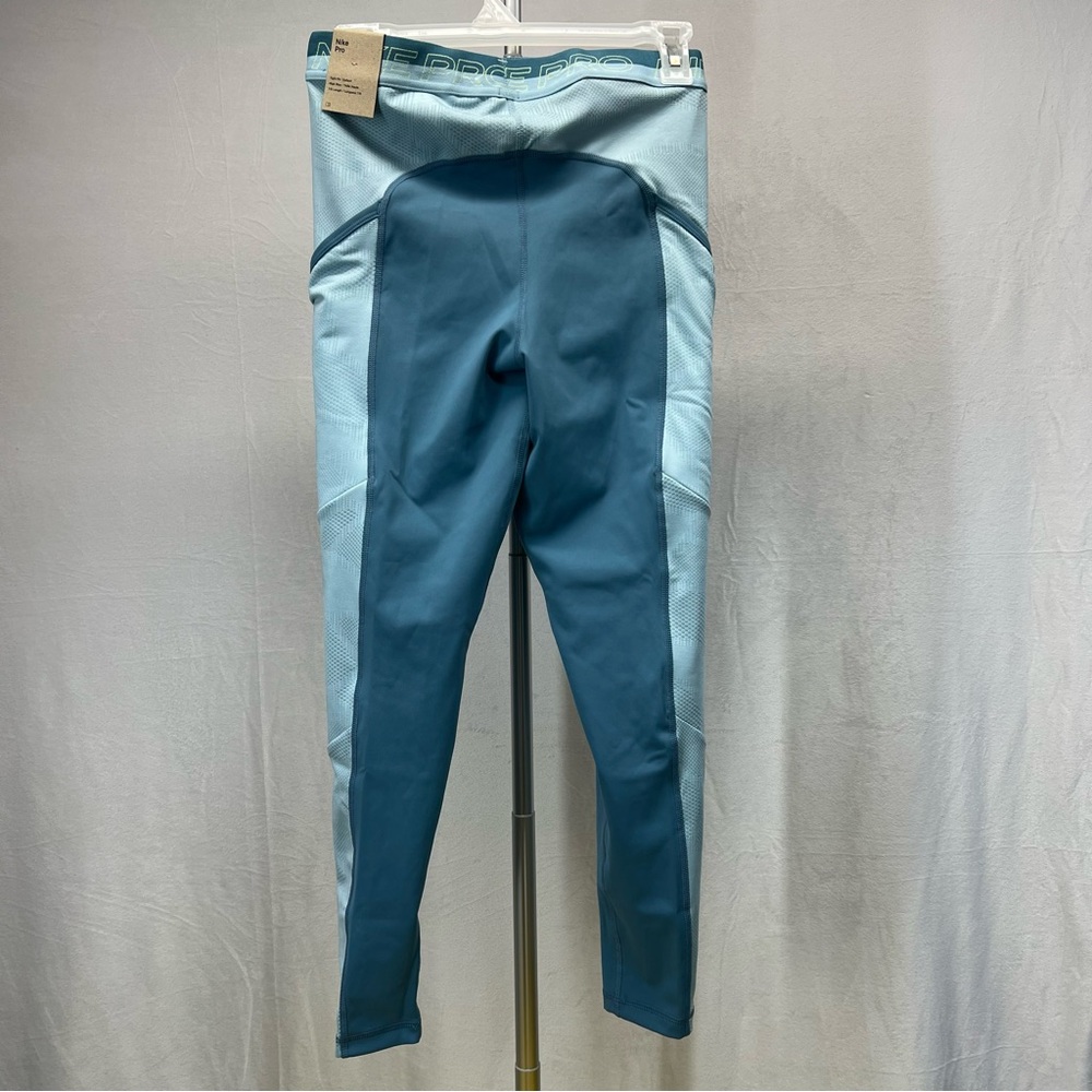 Nike Dri-fit Pro Teal Training Leggings Medium - Picture 5 of 6